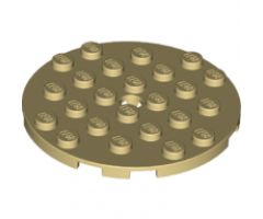 Plate, Round 6 x 6 with Hole