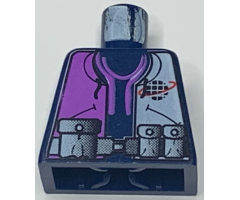 Torso Alpha Team Logo, Purple Shirt and 3 Pockets on Belt Pattern