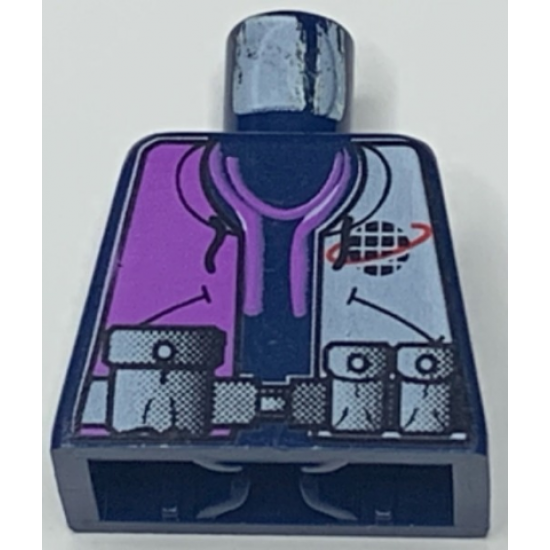 Torso Alpha Team Logo, Purple Shirt and 3 Pockets on Belt Pattern
