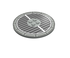 Tile, Round 8 x 8 with Grille Pattern
