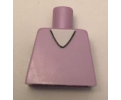 Torso V-Neck with White Undershirt Pattern