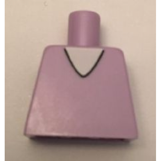 Torso V-Neck with White Undershirt Pattern