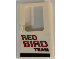 Door 1 x 4 x 5 Train Right with Red Bird Team Pattern (Sticker) - Set 5591