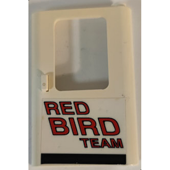 Door 1 x 4 x 5 Train Right with Red Bird Team Pattern (Sticker) - Set 5591