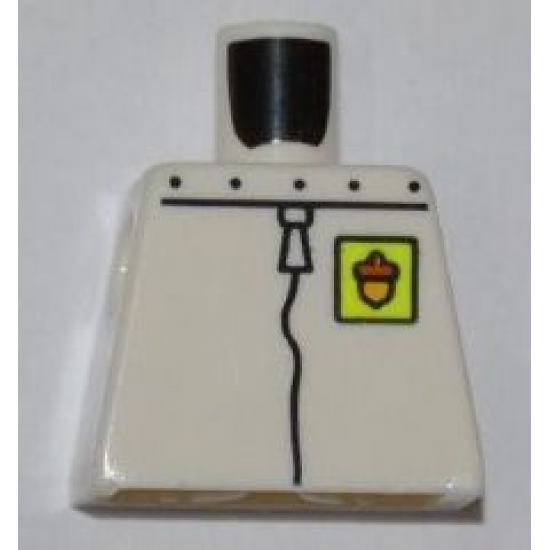 Torso SpongeBob with Riveted Collar and Lime Acorn Badge Pattern
