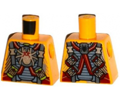 Torso Armor with Straps and Spiders on Front and Back Pattern