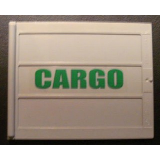 Door Sliding - Type 2 with Green 'CARGO' Pattern Right Side (Sticker) - Set 4512