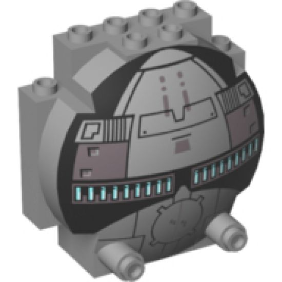 Windscreen 3 x 6 x 5 Bubble with Sith Infiltrator (7663) Pattern