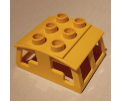 Duplo, Train Locomotive Cabin Roof 2 x 3 Studs