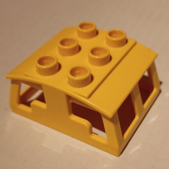 Duplo, Train Locomotive Cabin Roof 2 x 3 Studs