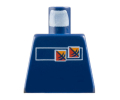 Torso Gravity Games with Red and Orange Logos Pattern
