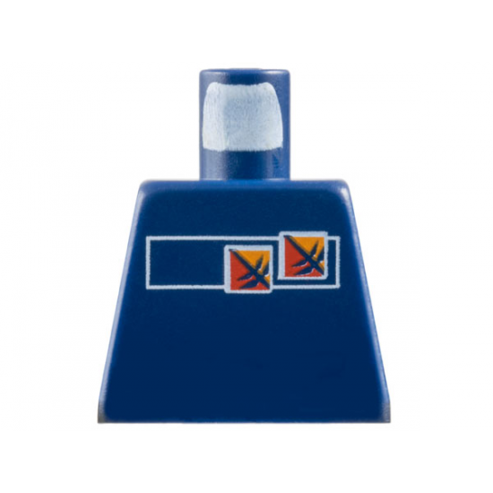 Torso Gravity Games with Red and Orange Logos Pattern