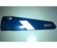 Technic, Panel Fairing # 5 Long Smooth, Side A with White Stripe and Door Handle Pattern (Sticker) - Set 41999