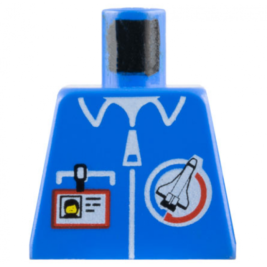 Torso Launch Command Logo, Zipper and ID Badge Pattern