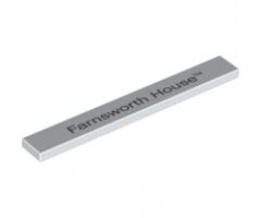 Tile 1 x 8 with 'Farnsworth House' Pattern