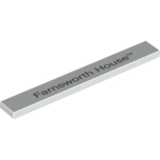 Tile 1 x 8 with 'Farnsworth House' Pattern