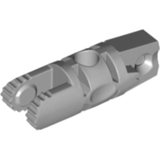 Hinge Cylinder 1 x 3 Locking with 1 Finger and 2 Fingers on Ends, 7 Teeth, with Hole