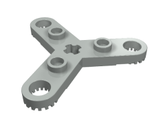 Technic, Plate Rotor 3 Blade with Toothed Ends and 3 Studs (Propeller)