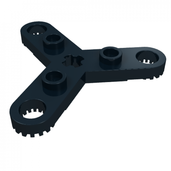 Technic, Plate Rotor 3 Blade with Toothed Ends and 3 Studs (Propeller)