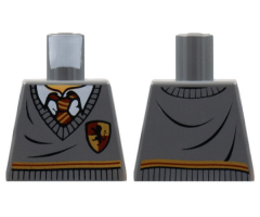 Torso Harry Potter Sweater and Tie Gryffindor Stripe and Shield Pattern