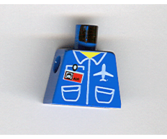 Torso Airplane Crew Male, Pockets, ID Badge 