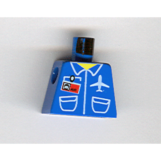 Torso Airplane Crew Male, Pockets, ID Badge 