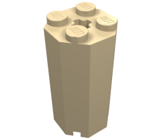Brick, Modified Octagonal 2 x 2 x 3 1/3