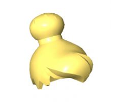 Minifigure, Hair Female with Top Knot Bun and Fringe