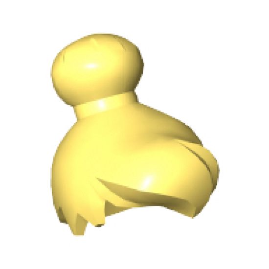 Minifigure, Hair Female with Top Knot Bun and Fringe