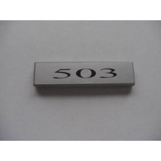 Tile 1 x 4 with '503' Pattern (Sticker) - Set 10022/10025