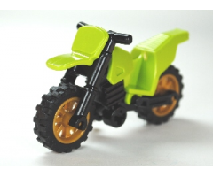 Riding Cycle Motorcycle Dirt Bike with Black Chassis and Pearl Gold Wheels