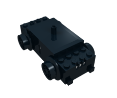 Electric, Train Motor 12V with Wheels Type III with 3 Slotted Contact Holes