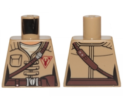 Torso Female Jacket with Brown Diagonal Belt and Red Freemaker Logo Pattern (SW Kordi)
