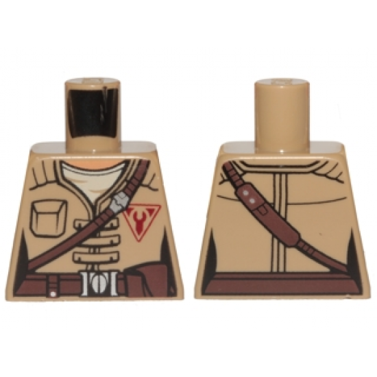 Torso Female Jacket with Brown Diagonal Belt and Red Freemaker Logo Pattern (SW Kordi)