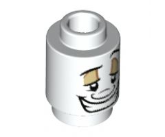 Brick, Round 1 x 1 with Face Male, Smile and Left Eyebrow Raised Pattern (LumiÃ¨re)