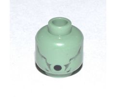 Minifigure, Head Alien with HP Dementor Pattern 1 - Blocked Open Stud