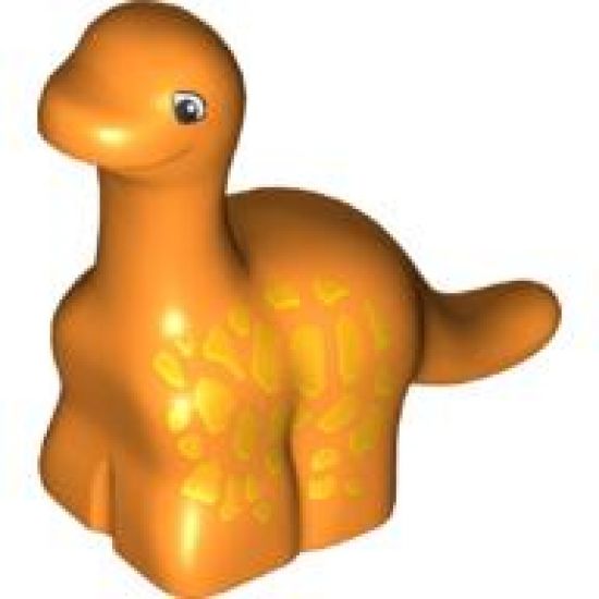 Duplo, Animal Dinosaur Brachiosaurus Baby with Yellow Spots Pattern
