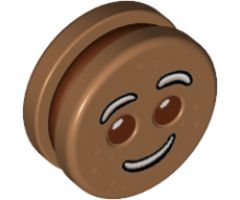 Minifigure, Head, Modified Gingerbread Man Pattern