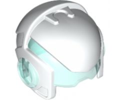 Minifigure, Headgear Helmet Space with Trans-Light Blue Visor and Ear Protectors