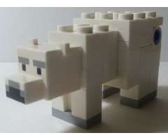 Minecraft Polar Bear - Brick Built
