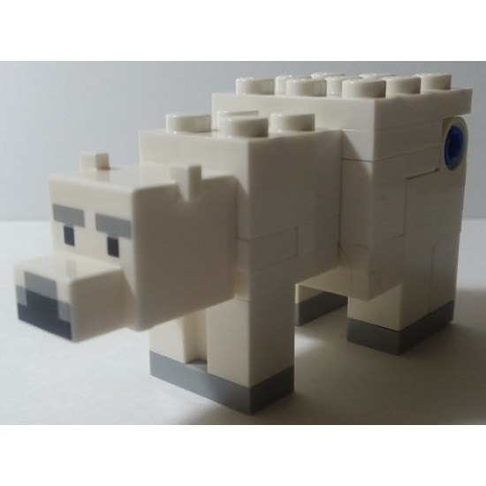 Minecraft Polar Bear - Brick Built