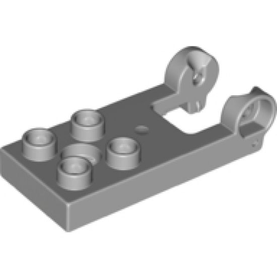 Duplo, Plate 2 x 3 with 4 Studs and Hinge with Red Gaskets