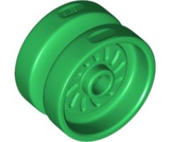 Wheel 18mm D. x 12mm with Axle Hole and Stud, Solid Brake Rotor Lines