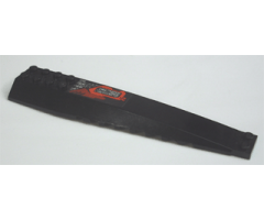 Wedge 16 x 4 Triple Curved with Red, Dark Red and Silver Circuitry Short Pattern Model Left Side (Sticker) - Set 7721