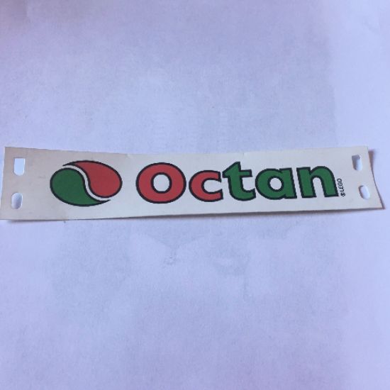 Plastic Rectangle 16 x 4 with Octan Logo Pattern