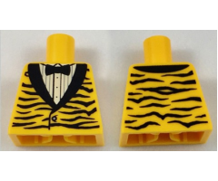 Torso Tuxedo Jacket with Tiger Stripes Pattern