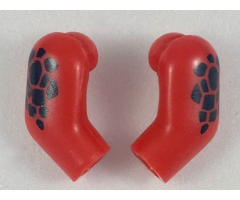 Arm, (Matching Left and Right) Pair with Black Scales Pattern