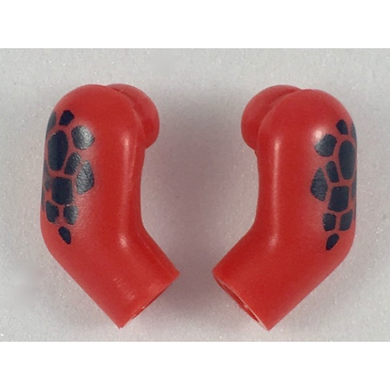 Arm, (Matching Left and Right) Pair with Black Scales Pattern