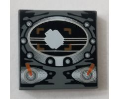 Tile 2 x 2 with Alpha Team Arctic Oval Display Pattern