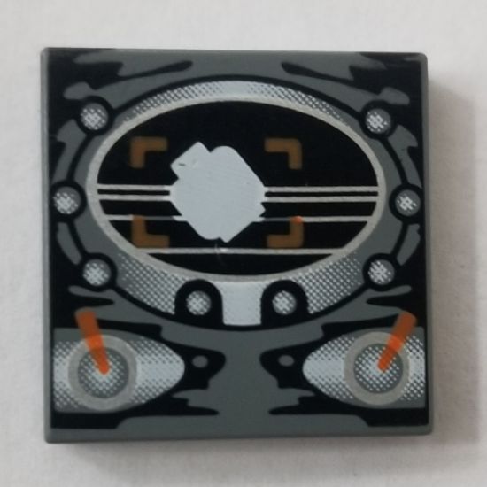 Tile 2 x 2 with Alpha Team Arctic Oval Display Pattern
